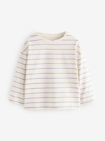 Лонгслив для девочки Next E65-392, 7 шт., Молочный, Синий, Розовый