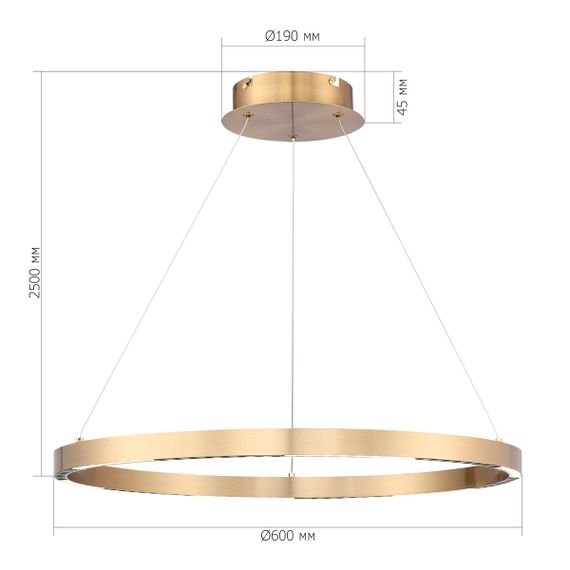 Подвесной светодиодный светильник ST Luce Parilla SL6238.333.01