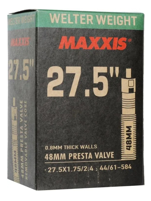 Камера велосипедная MAXXIS WELTER WEIGHT 27.5X1.75/2.4 (44/61-584) 0.8 LFVSEP48 (B-C) wp преста