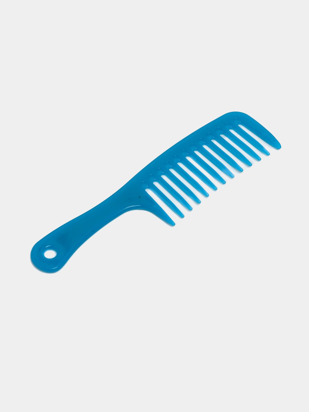 Расческа крупными зубьями, большим шагом (Синяя)