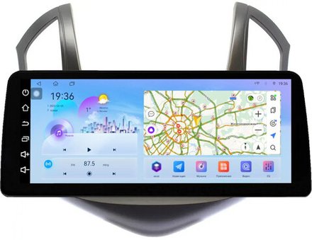 Магнитола для Chevrolet Cruze 1 2012-2015 (рамка черная) - FarCar монитор 12.3" 2K QLED на Android 14, TS10, CarPlay, 4G SIM-слот