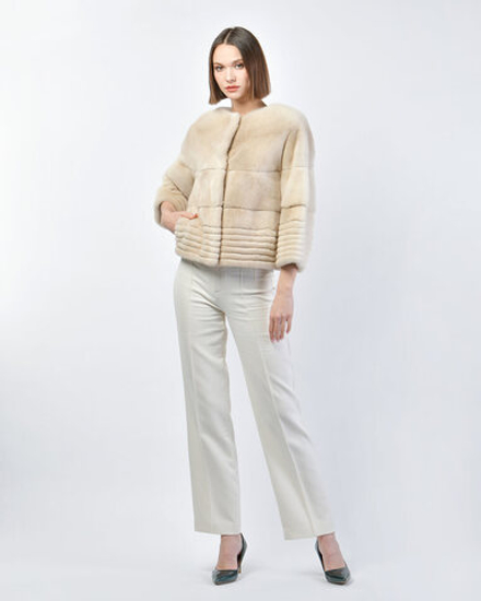 Шуба из меха норки