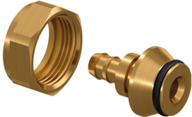 Штуцер с накидной гайкой для труб PE-Xa Usystems 25 х G 3/4* Евроконус, тип 2