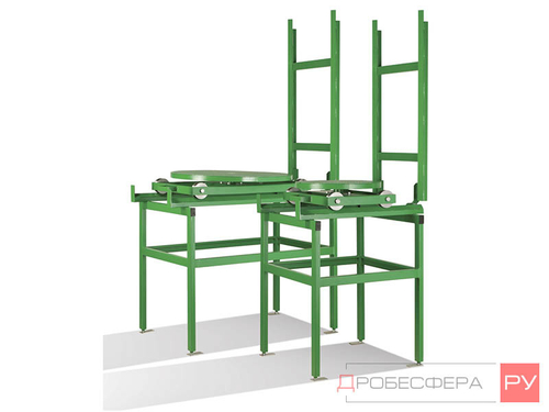 Стол 800 мм поворотный ручной на тележке с путями для CAB-135 арт. 10115712