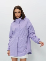 Ветровка с капюшоном удлиненная