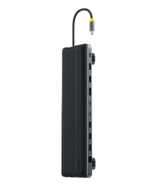 1x USB-C Хаб Baseus EliteJoy EH3 12in1 (2хHDMI 4K@60Hz+DP4K@60Hz+2хUSB-C(10Gbps)+2хUSB-A(5Gbps)+USB-A(480Mbps)+SD/TF(3.0)+RJ45(Gigabit) +USB-C(PD))