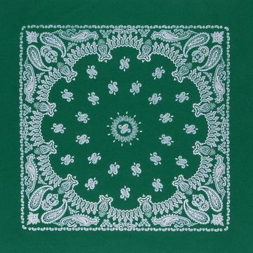 Бандана зеленая белый огурец (020)