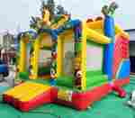 Коммерческий надувной батут «Динопарк 2» с крышей, 6*4*4,3 м