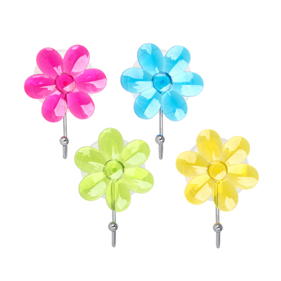 Крючок самоклеящийся "Прозрачный цветной" VETTA