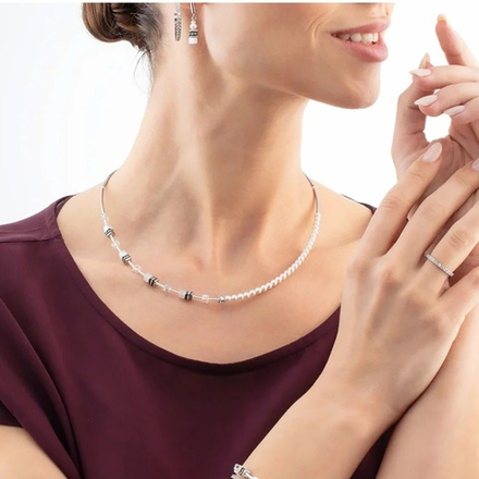 Колье Coeur de Lion White-Silver 4087/10-1417