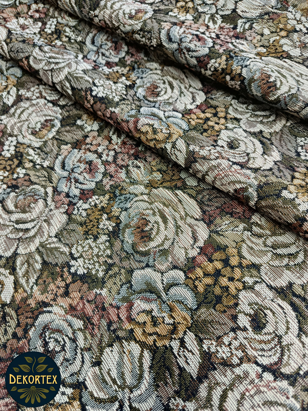 Мебельная ткань гобелен на отрез "Капуста" (ширина 160 см) цена за п/метр