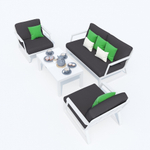 Лаунж зона Ideal Patio ЭСТИВО антрацит - белый каркас