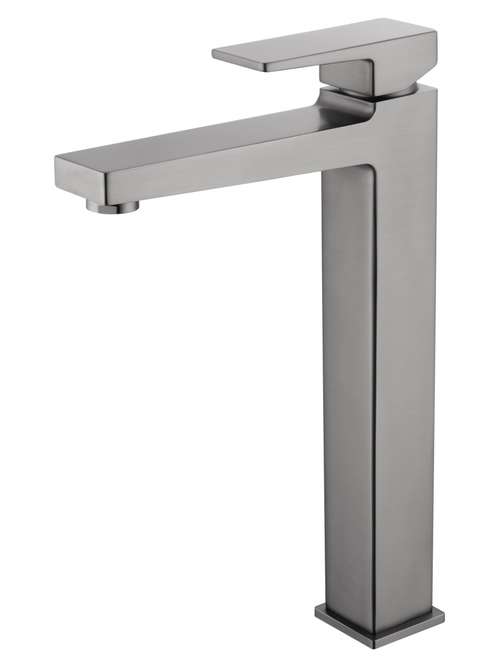 Смеситель для раковины высокий WONZON & WOGHAND CUBE 2.0, Темный графит (WW-88019068-BGM)