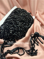 Бахрома черная биконусы 5,5 см