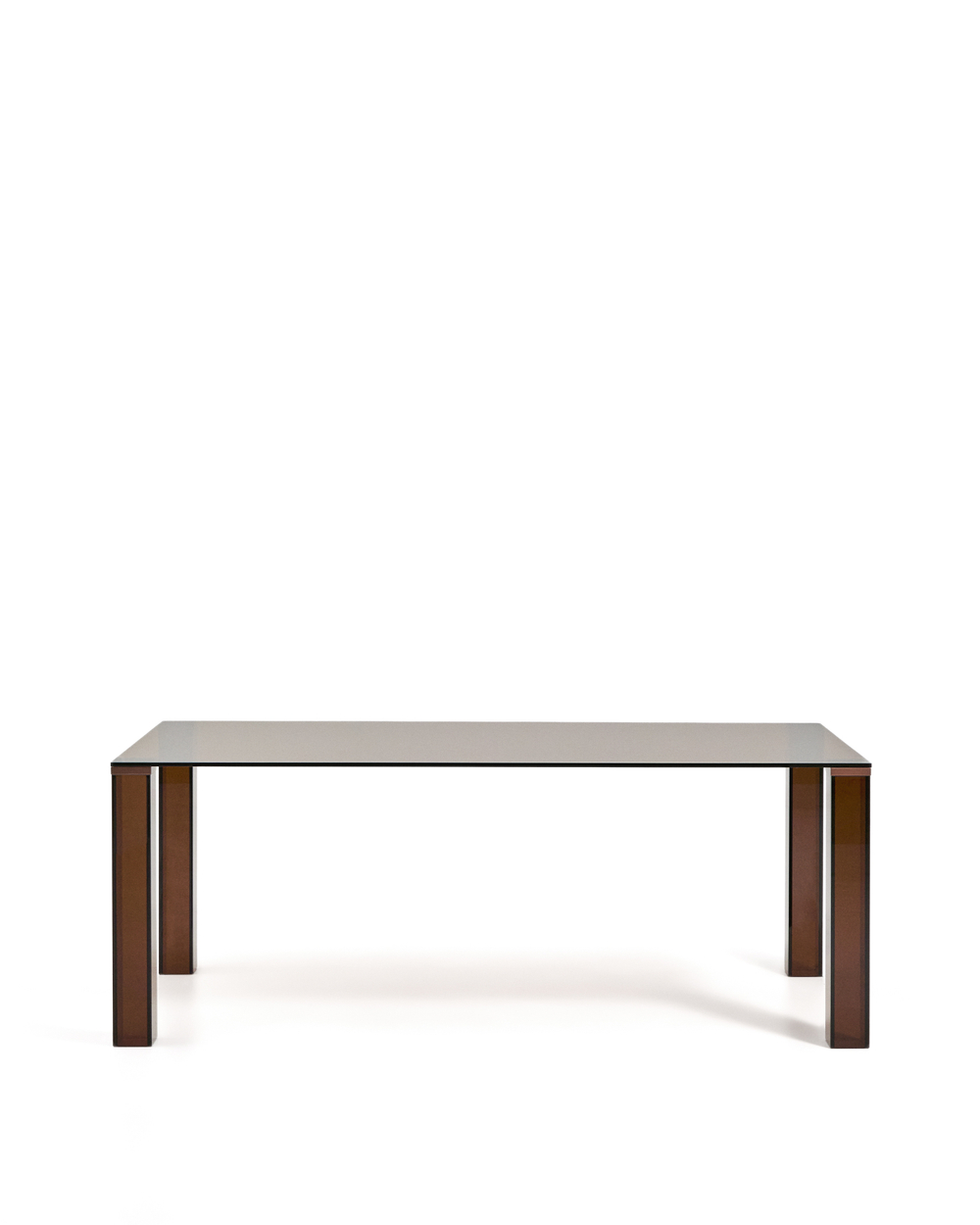 Стол Adularia из коричневого закаленного стекла 200 x 100 см