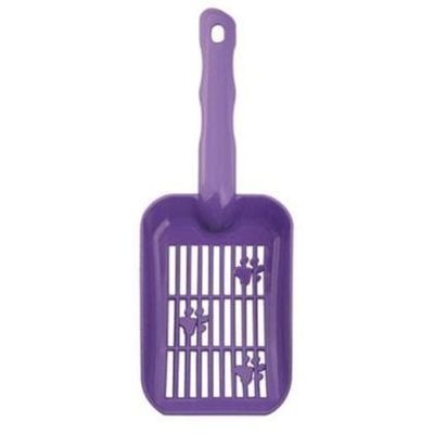 Совок для кошачьего туалета с рисунком "Лапка" Гамма 25*9*4см