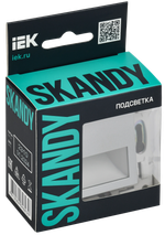 SKANDY Подсветка LED встраиваемая SK-L01S серебряный IEK