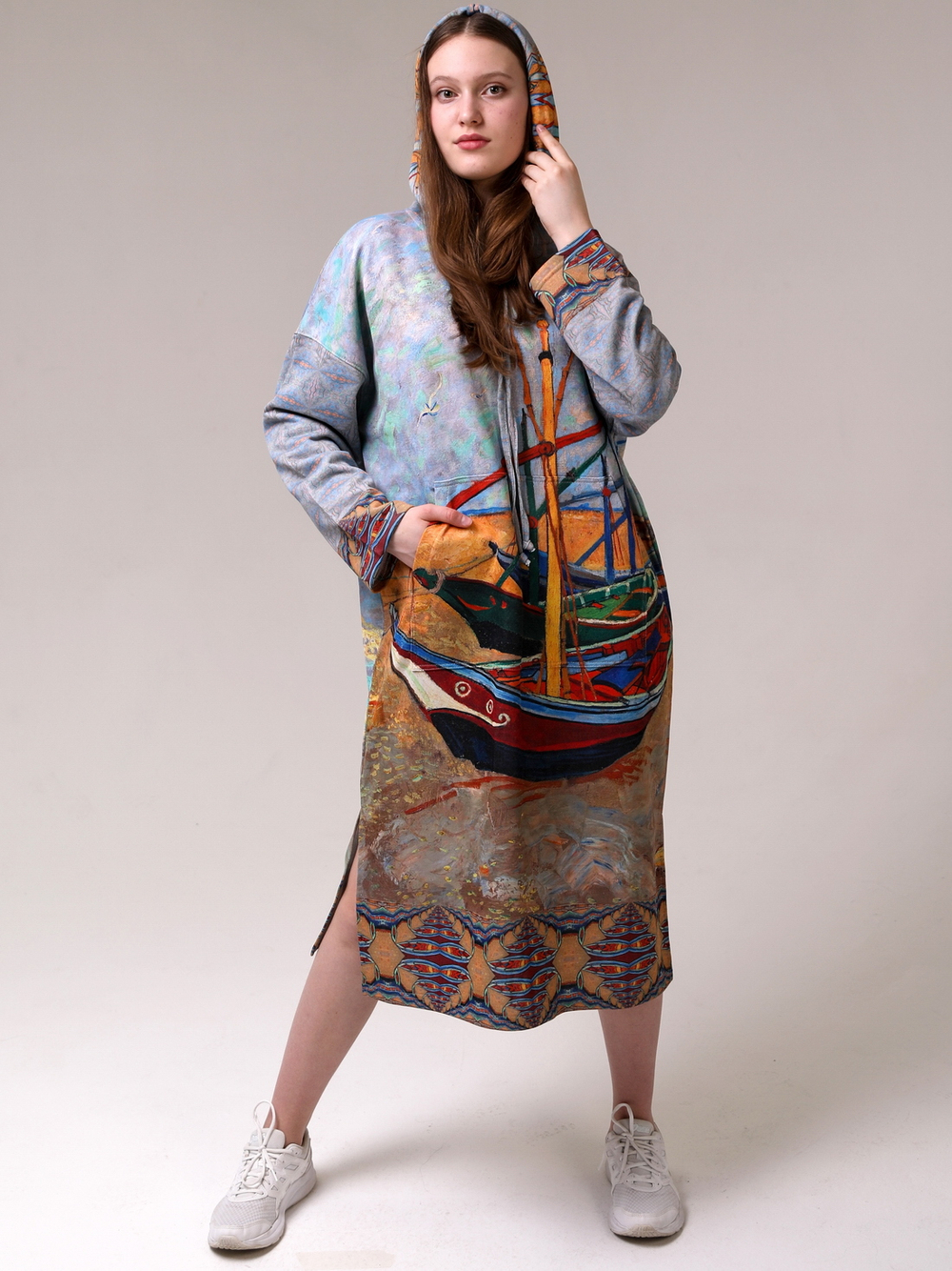 Платье худи