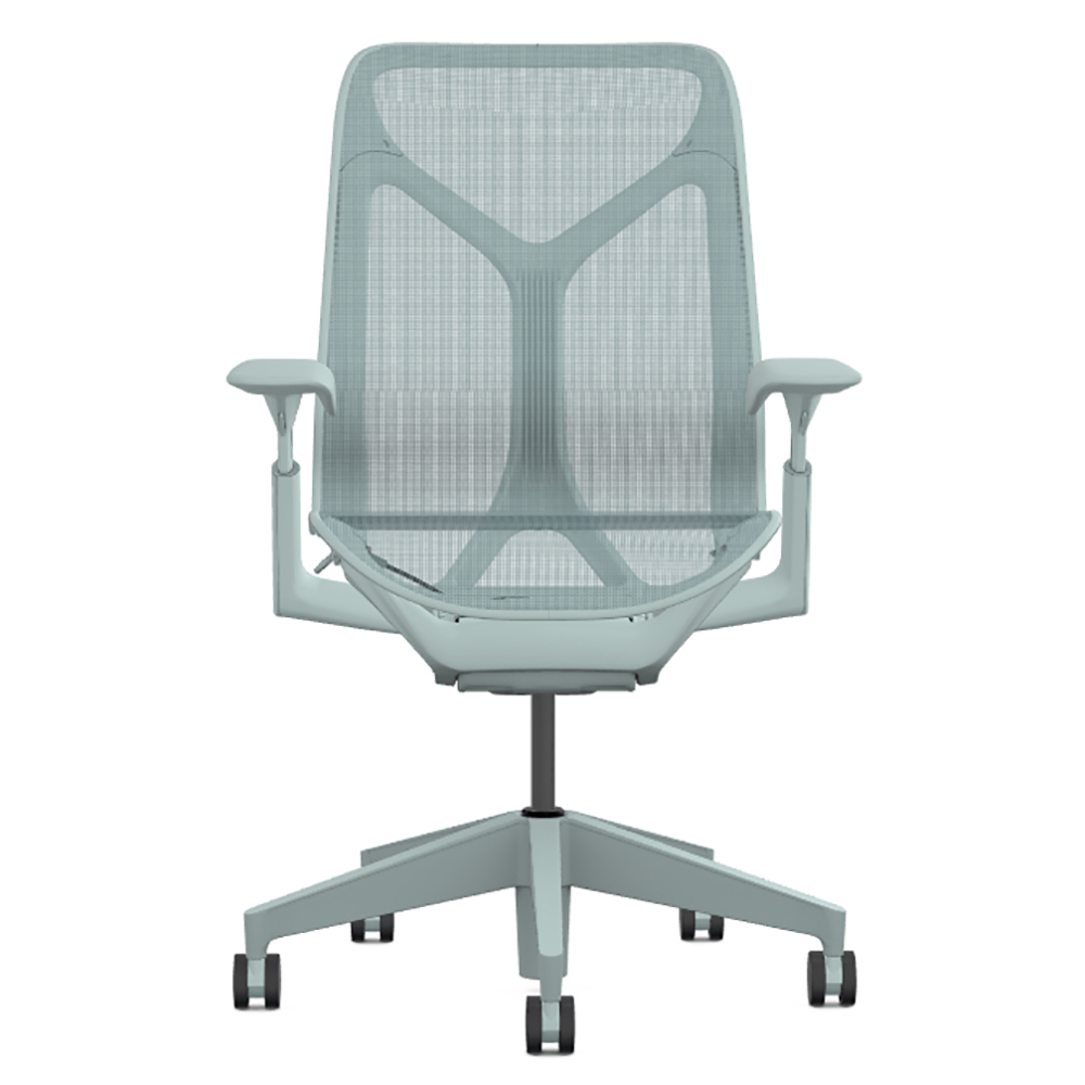 Кресло Herman Miller Cosm, средняя спинка, цвет Glacier, регулируемые подлокотники