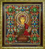 Принт-Ии36 Ткань с нанесенной авторской схемой Святой Георгий