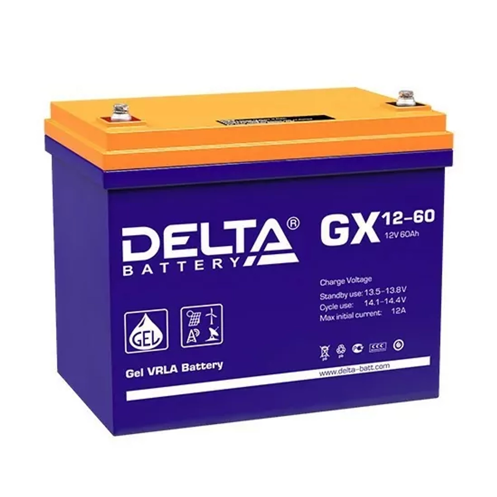 Аккумуляторная батарея Delta GX 12-60