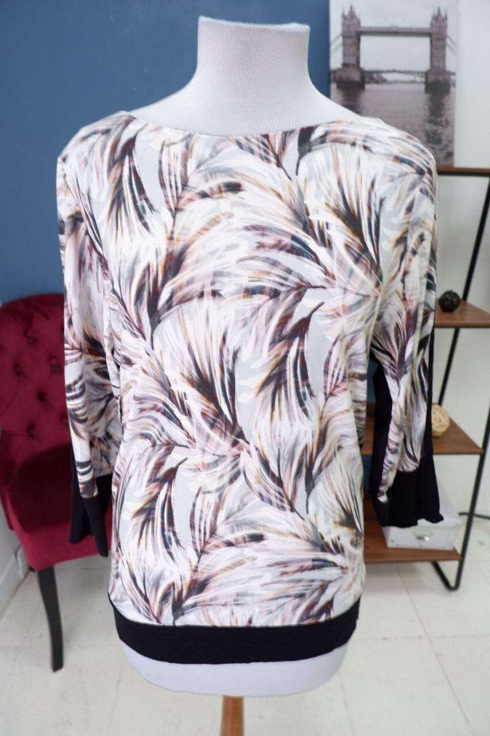 Джемпер Mozaic с принтом 48 размер