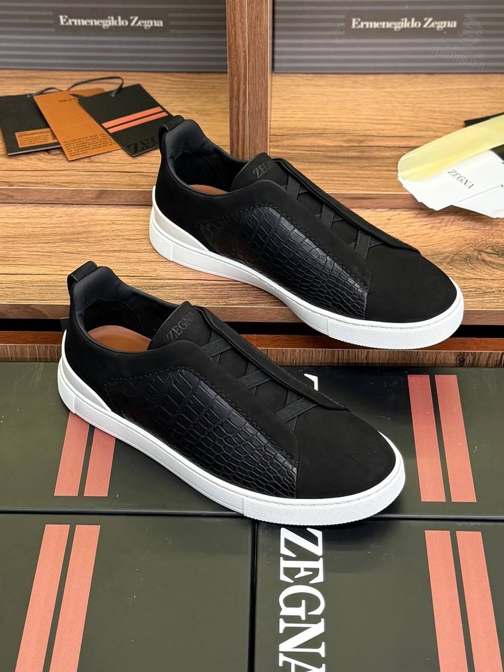 Кеды Zegna Triple Stitch