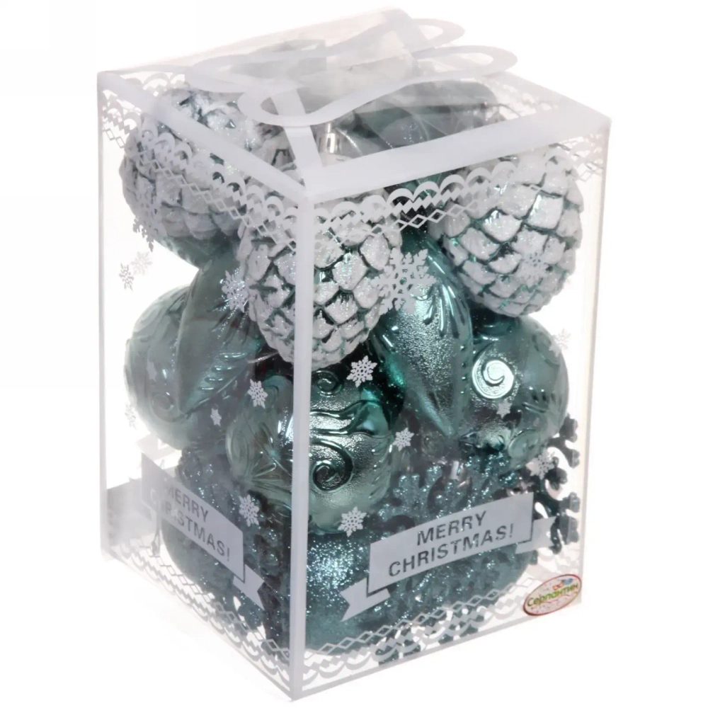 Набор украшений «Рождество» (26 предметов), изумруд