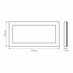 Панель IM-300x600A-18W Day White (Arlight, IP40 Металл, 3 года) 023151(1)