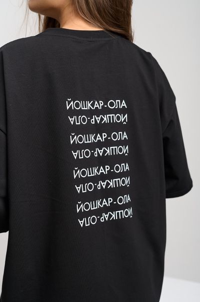 Футболка  женская оверсайз черный 