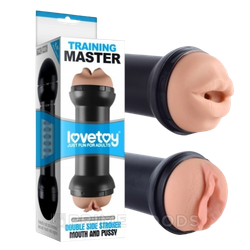Двусторонний мастурбатор Training Master – ротик и вагина