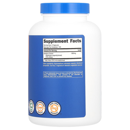 Nutricost, Экстракт бамбука, 240 капсул (400 мг на капсулу)