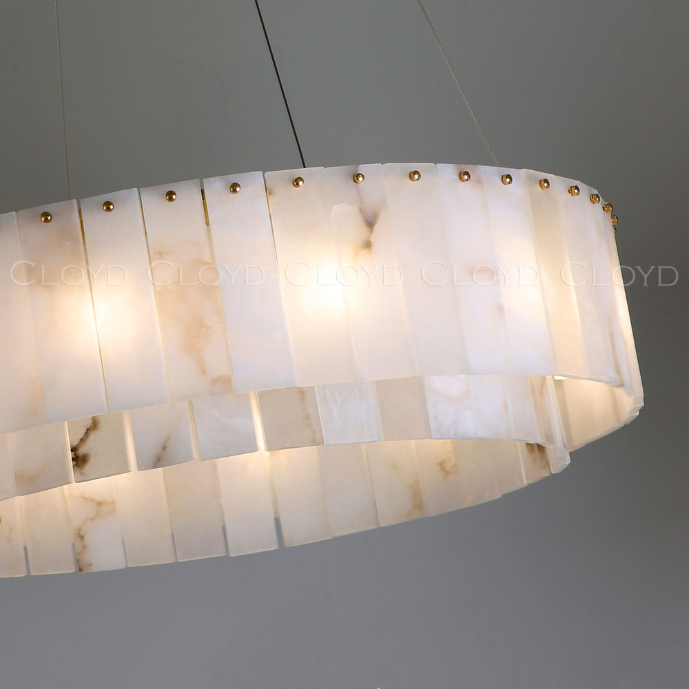 Люстра Cloyd HERCULANUM-A C14 / Ø100 см - алебастр - латунь (арт.11157)