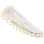 Зажим для волос 2шт «Fiona Style», цвет белый 7,5*2см