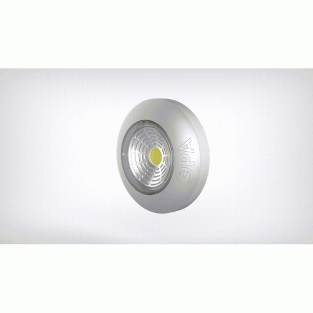 Светодиодный фонарь подсветка ЭРА Пушлайт SB-504 Аврора самоклеящийся 3шт серебристый COB