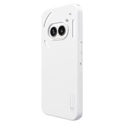 Тонкий чехол белого цвета от Nillkin для смартфона Nothing Phone 2a, серия Super Frosted Shield