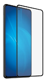 Закаленное стекло с цветной рамкой (fullscreen+fullglue)для Samsung A71/Note 10 Lite DF black