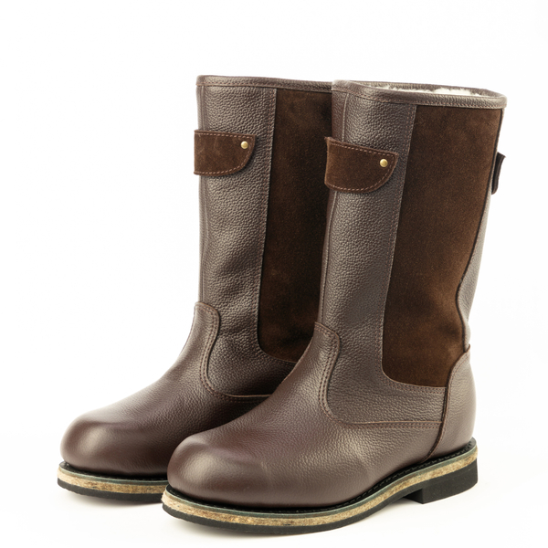 Унты мужские из кожи теленка и замши