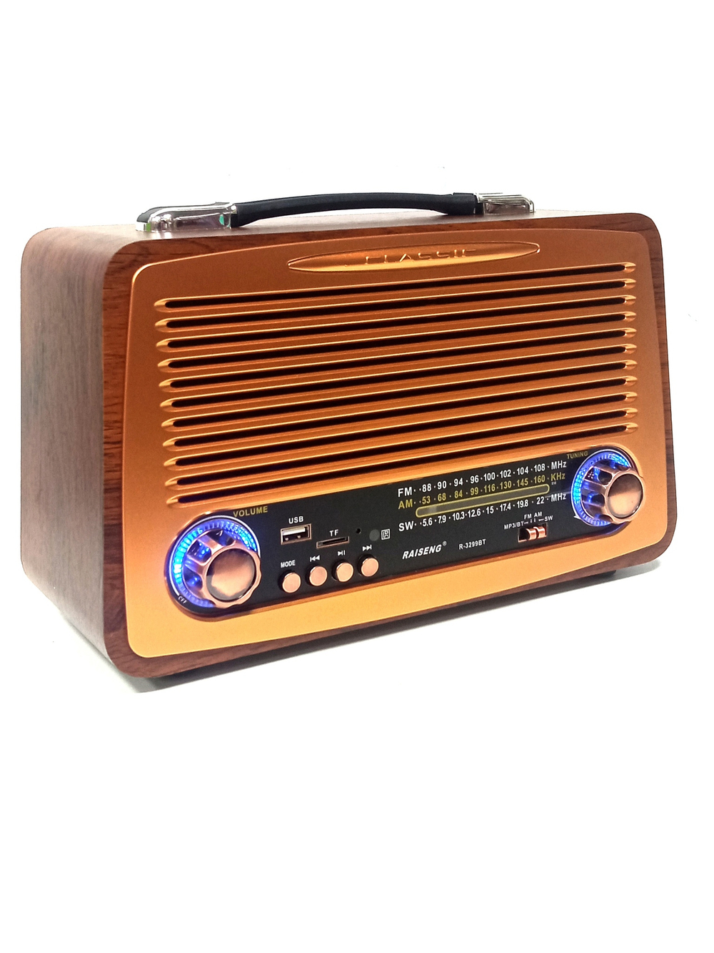 Радиоприемник в ретро стиле + MP3 плеер Stereo Raiseng R3299BT