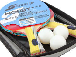Набор для н/т (2 ракетки, 3 шар.) START UP BB01/3 star