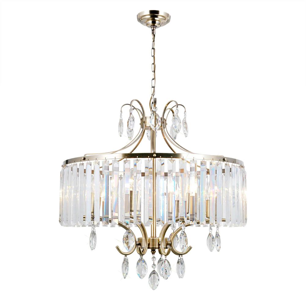 Citilux Инга CL335183 Люстра подвесная хрустальная Бронза