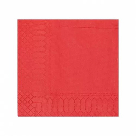 Салфетки двухслойные, красные, сложение 1/4, 33*33 см, 200 шт, P.L. Proff Cuisine