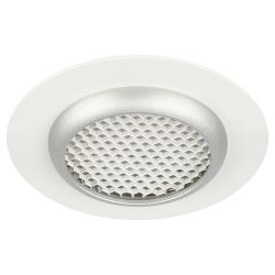 Встраиваемый светильник алюминиевый ЭРА KL109 WH/SL MR16 GU5.3 белый/серебро матовый