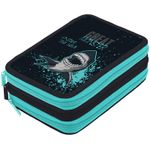 Пенал 3 отделения 200х140х60 Berlingo Sea monster 3, ткань