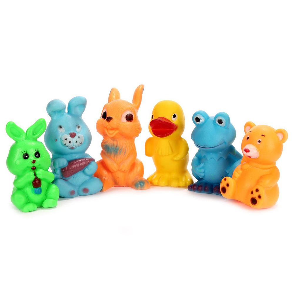 Набор игрушек для купания "Лесные животные" 6 шт. в ассортименте, RT-112