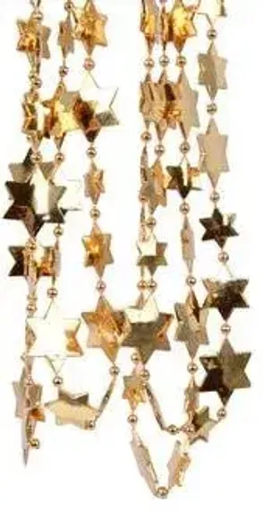 Бусы пластиковые Звезды 2.6*270 см., бронзовые, Kaemingk (000487)