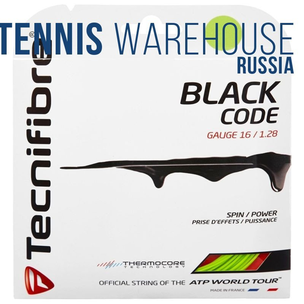 Теннисные струны Tecnifibre Black Code (12 m) - зеленый