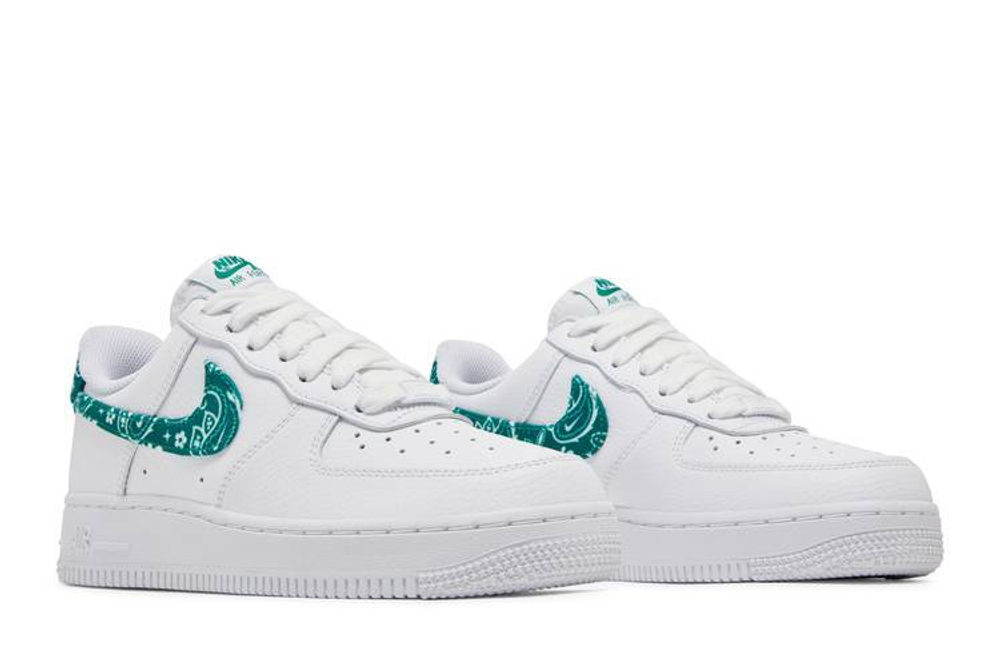 Кроссовки Nike Air Force 1 '07 Essential "Green Paisley" (Женская размерная сетка)