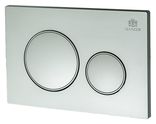 Кнопка для инсталляции СМАРТ,  с КРУГ. клав. (САТИН)  GANZER  (24/1шт)