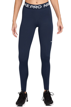 Леггинсы Nike Pro 365 Tight - midnight navy/white
